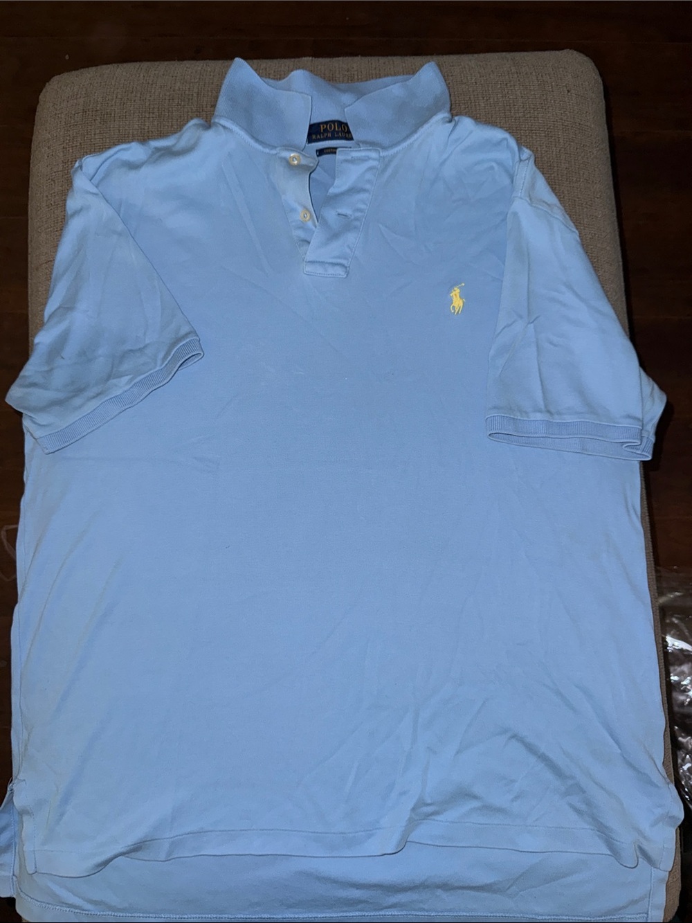Polo by Ralph Lauren Light Blue Polo with Yellow Pony